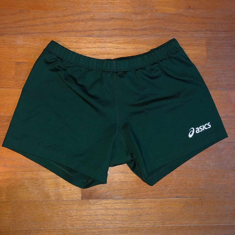 Forest green ASICS volleyball spandex